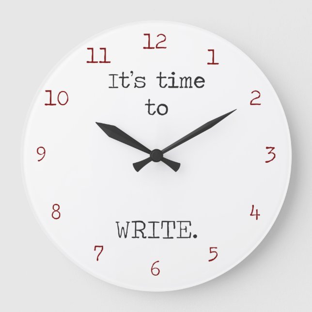 It's Time to Write Large Clock (Front)