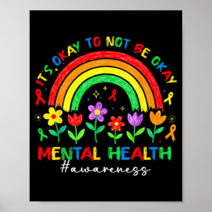 Its to Not Be Mental Health Awareness Rainbow Poster