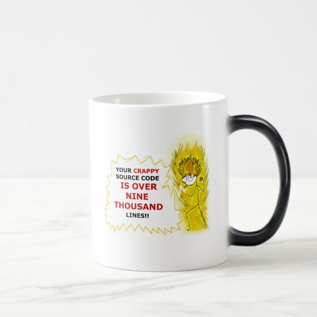 it's to over nine thousand magic mug (Right)