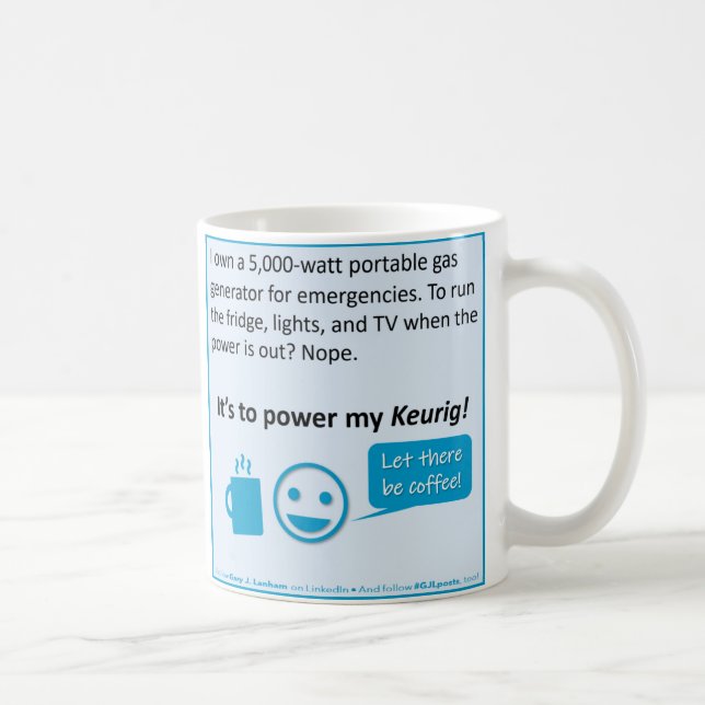 "It's To Power My Keurig" Mug (Right)
