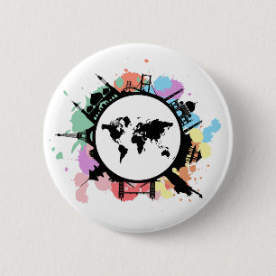 It's travel time 2 inch round button