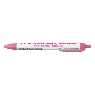 It's Triplet Girls Hospital Announcement Name Black Ink Pen