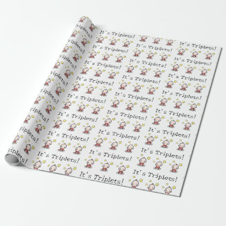 It's Triplets! Unisex, Baby Gift Wrap