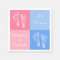 Its Twin Boy and Girl Cute Pink Baby Footprints