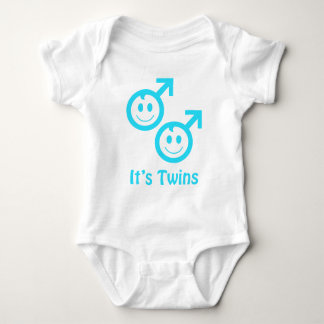 It's twin boys baby bodysuit