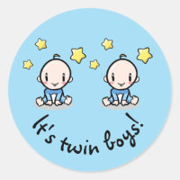 It's Twin Boys, Cute Baby Boy Twins
