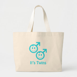 It's twin boys large tote bag