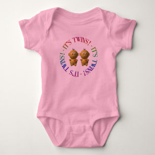 It's twins! baby bodysuit