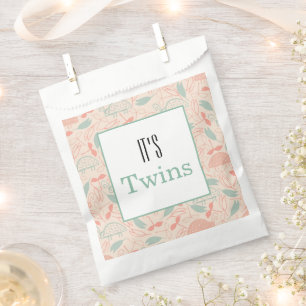 It's Twins! Baby Shower Party Favour Bag