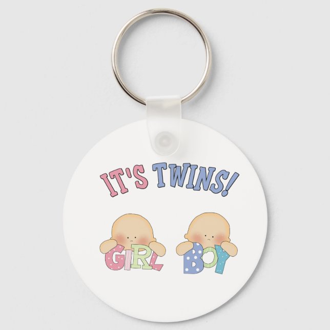 ITS TWINS (Boy Girl) Keychain (Front)