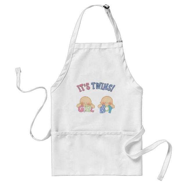 ITS TWINS (Boy Girl) Standard Apron (Front)