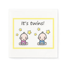 It's Twins, Decoration, Mixed Twin Baby Shower