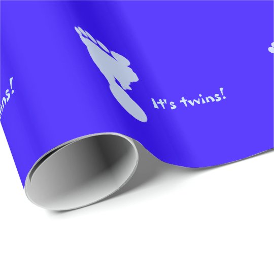It's Twk s Blue Footprints Wrapping Paper