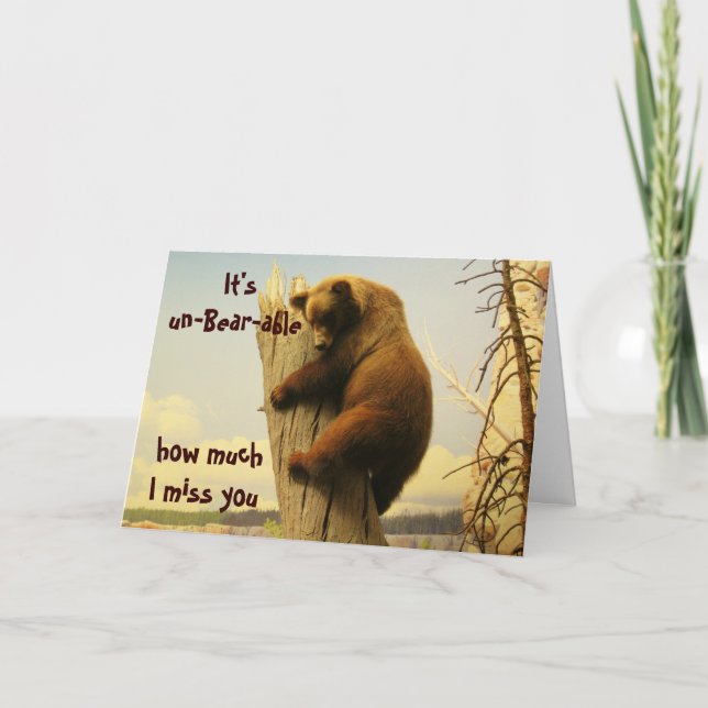 It's un-Bear-able Greeting Card (Front)