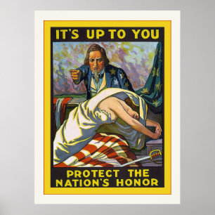 It's Up To You ~ Vintage World War 1 Poster