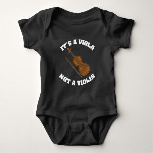 It's Viola Not Violin - Funny Musician Instrument Baby Bodysuit