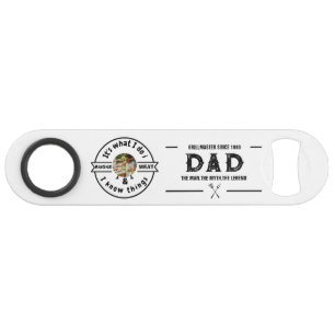 It's What I Do I Smoke Meat Funny Dad Photo Bar Key