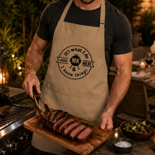 It's What I Do I Smoke Meat & I Know Things Funny Standard Apron