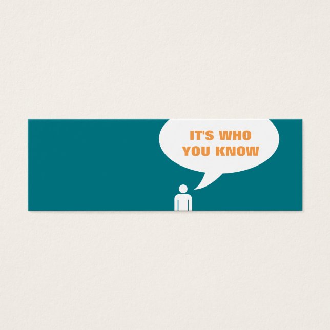 it's who you know speech bubble referral (Front)