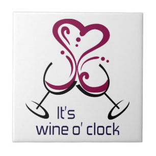 It's Wine O Clock Tile