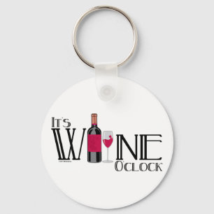 It's Wine O'clock Keychain