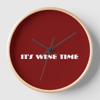 It's Wine Time Clock