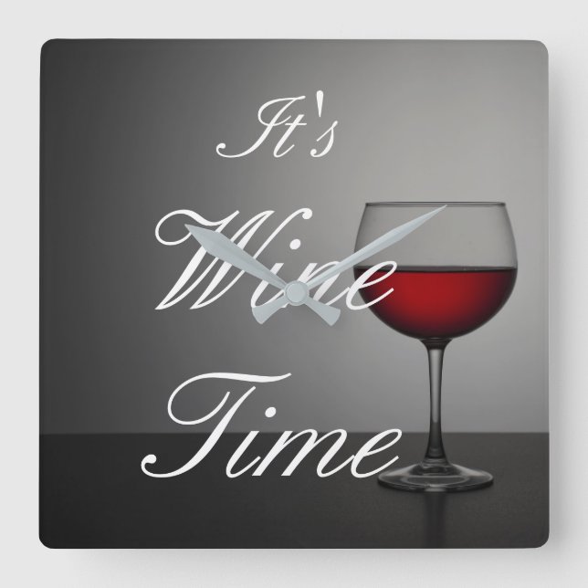 It's Wine Time Wall Clock (Front)