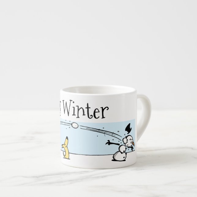 It's Winter  Espresso Cup (Front Right)