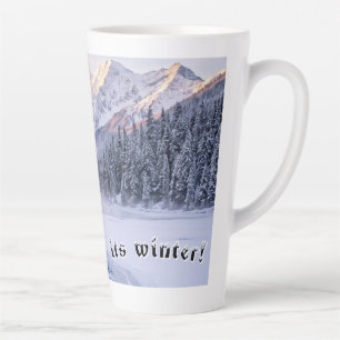 "Its Winter!" Snowy Mountain Latte Mug