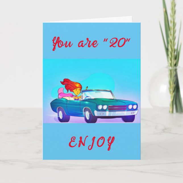 **IT'S YOUR **20th** BIRTHDAY!!!!** BIRTHDAY Card (Front)