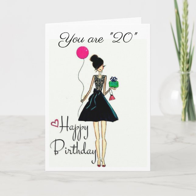 **IT'S YOUR BIRTHDAY!!!!** **20th** Card (Front)