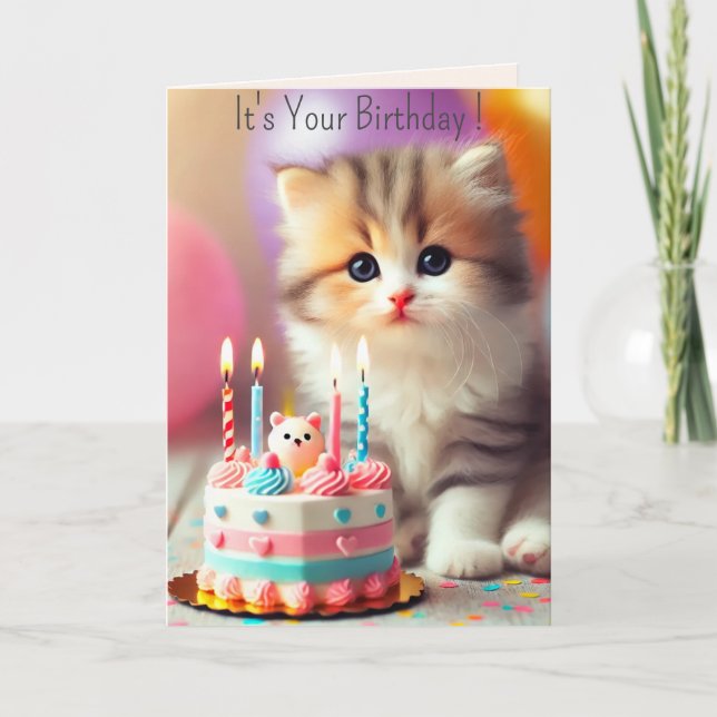 It's Your Birthday  Holiday Card (Front)