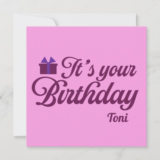 It's Your Birthday Invitation (Front)