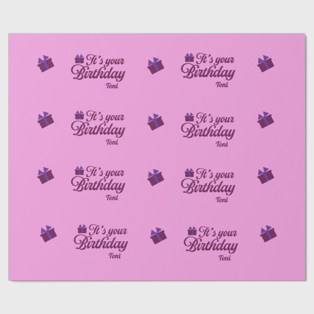 It's Your Birthday Wrapping Paper (Flat)