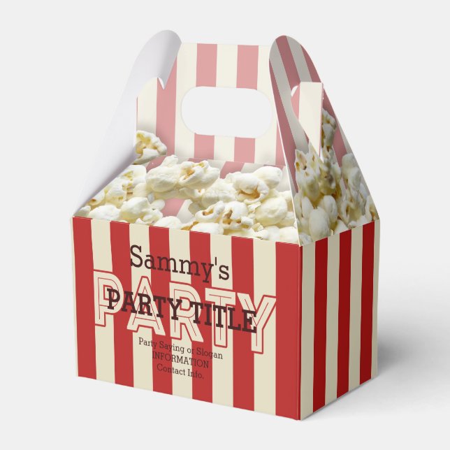 It's Your Custom Party Favours Personalize This! Favor Box (Front Side)