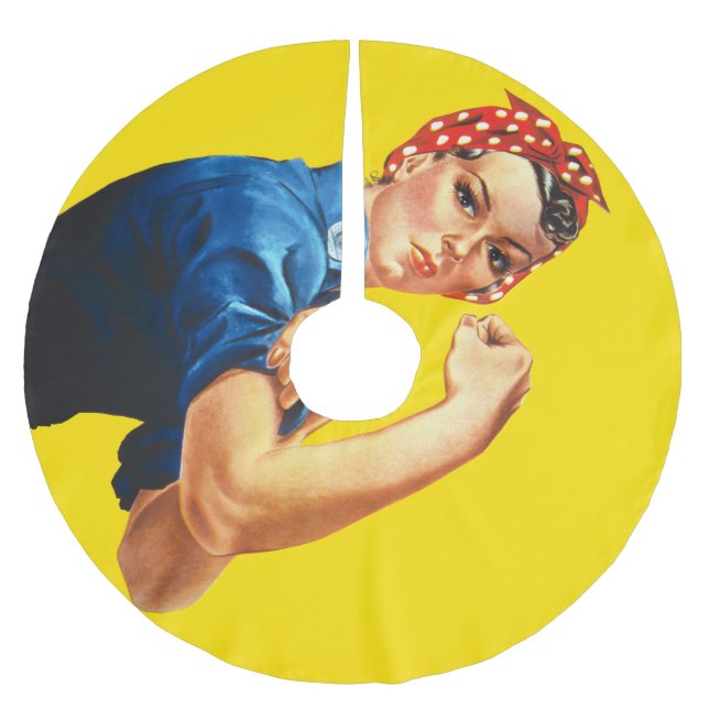 It's Your Custom Rosie Party on a Brushed Polyester Tree Skirt (Front)