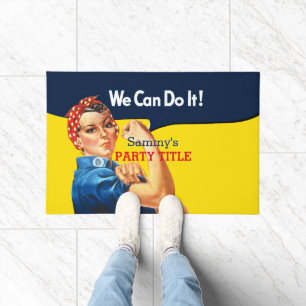 It's Your Custom Rosie Party Personalize This Doormat