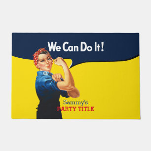 It's Your Custom Rosie Party Personalize This Doormat
