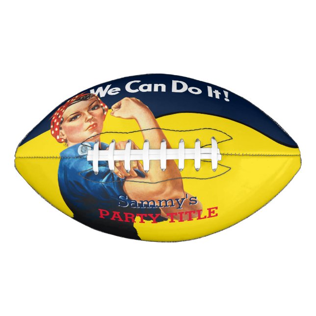 It's Your Custom Rosie Party Personalize This Football (Front)