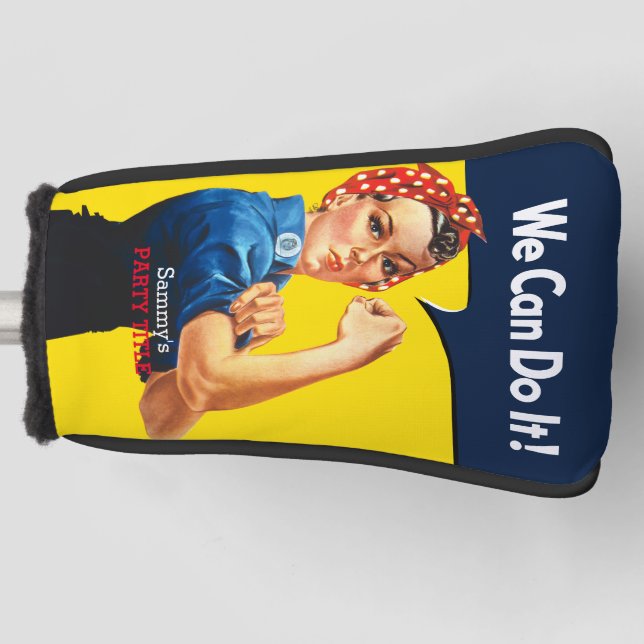 It's Your Custom Rosie Party Personalize This Golf Head Cover (Front)