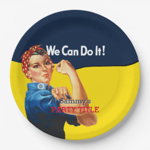 It's Your Custom Rosie Party Personalize This Paper Plate