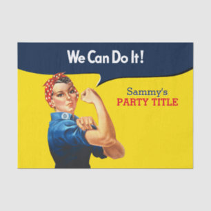 It's Your Custom Rosie Party Personalize This Tissue Paper