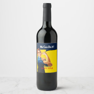 It's Your Custom Rosie Party Personalize This Wine Label