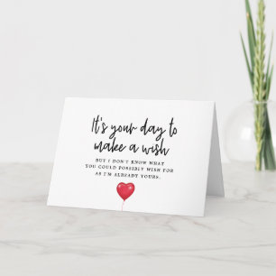 It's Your Day to Make A Wish Birthday Card