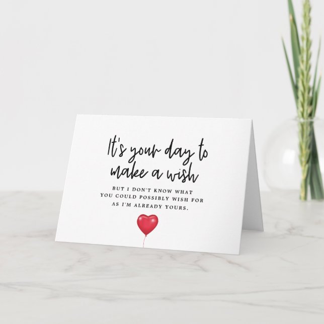 It's Your Day to Make A Wish Birthday Card (Front)