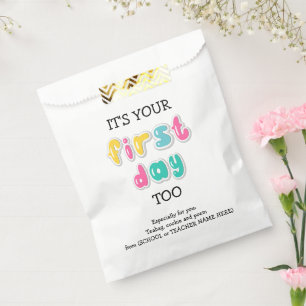 IT'S YOUR FIRST DAY TOO Gift For Parents Favour Bag