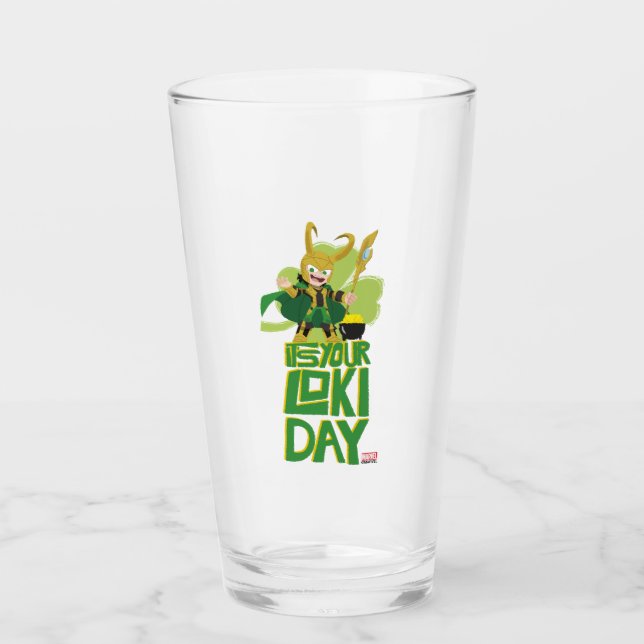 It's Your Loki Day Glass (Front)