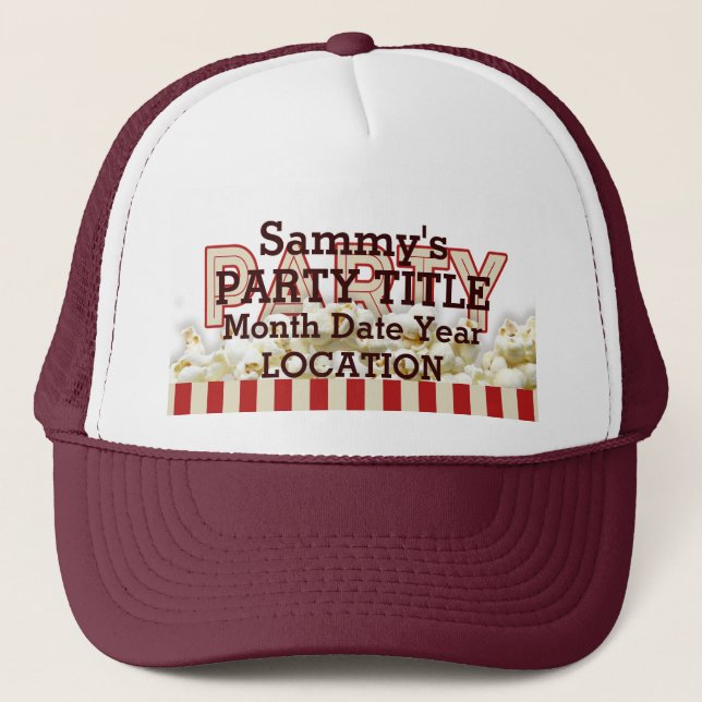 It's Your Personalized Party Hat Popcorn Style (Front)