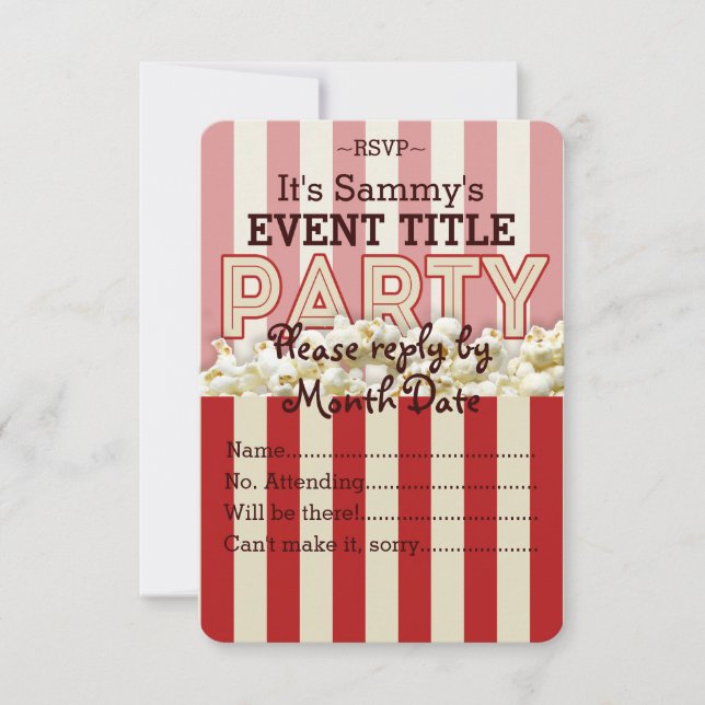 It's Your Personalized Party Supply. Invitation (Front)