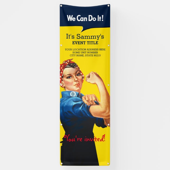 It's Your Personalized Rosie Celebration Vertical Banner (Vertical)